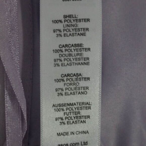 NEW Asos Purple Open Knit Strapless Bustier Top 0 - Picture 5 of 6